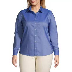 School Uniform Women's Long Sleeve Oxford Shirt