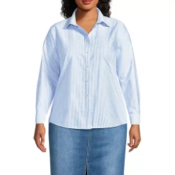 School Uniform Women's Long Sleeve Oxford Shirt
