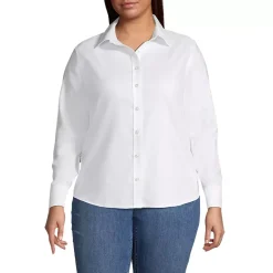 School Uniform Women's Long Sleeve Oxford Shirt