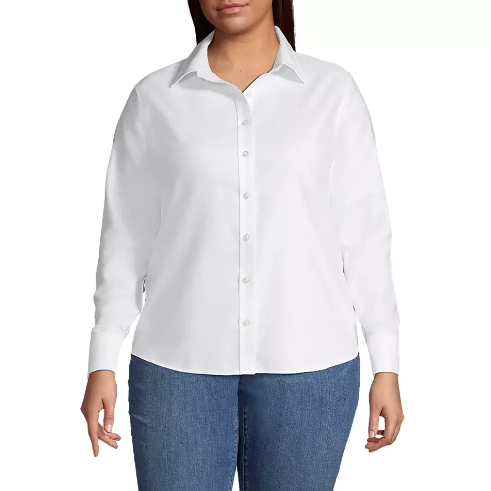 School Uniform Women's Long Sleeve Oxford Shirt