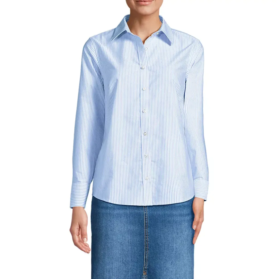 School Uniform Women's Long Sleeve Oxford Shirt