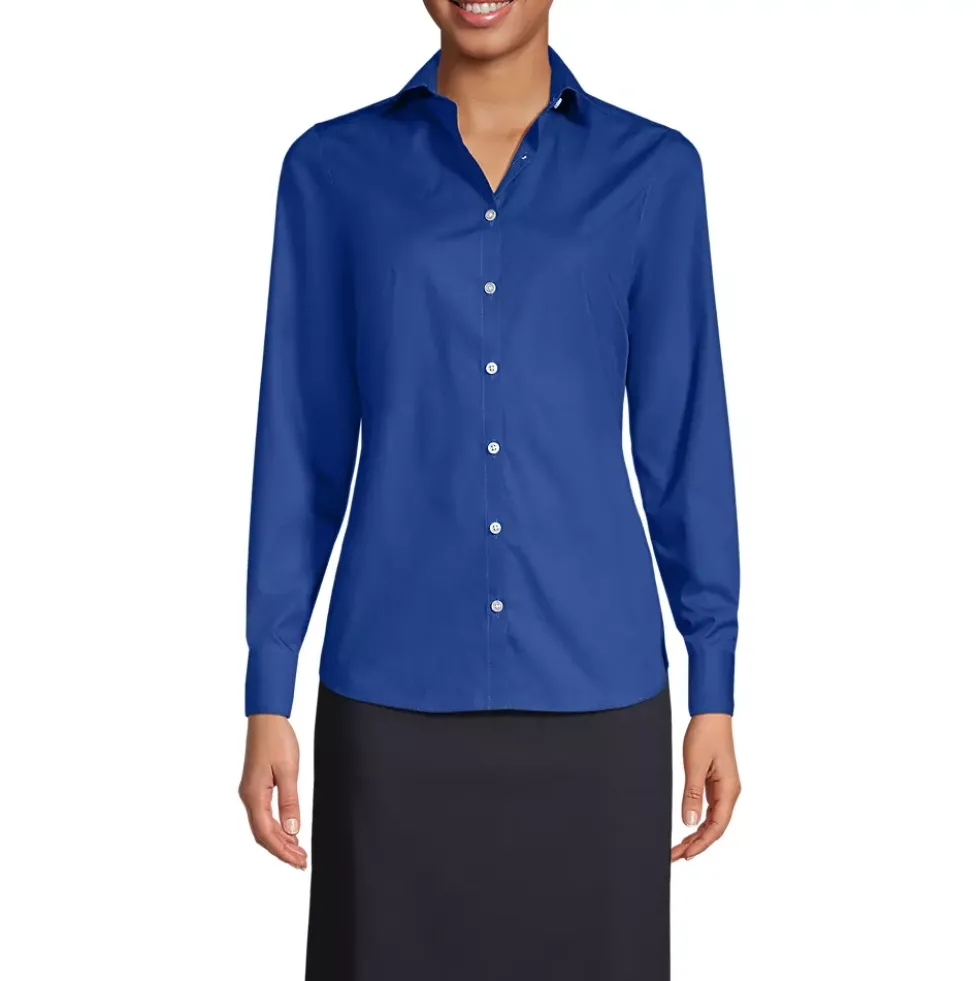 School Uniform Women's Long Sleeve Broadcloth Shirt