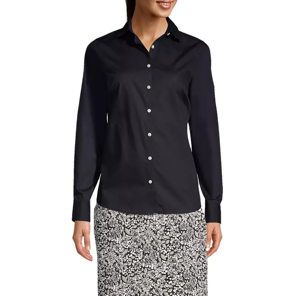 School Uniform Women's Long Sleeve Broadcloth Shirt