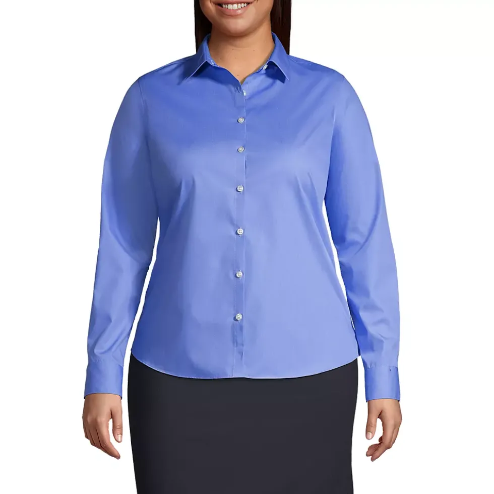 School Uniform Women's Long Sleeve Broadcloth Shirt