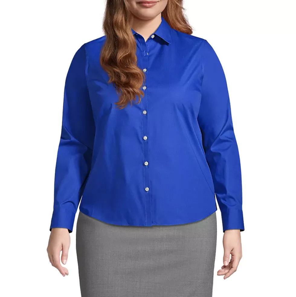 School Uniform Women's Long Sleeve Broadcloth Shirt