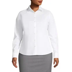 School Uniform Women's Long Sleeve Broadcloth Shirt