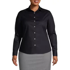 School Uniform Women's Long Sleeve Broadcloth Shirt