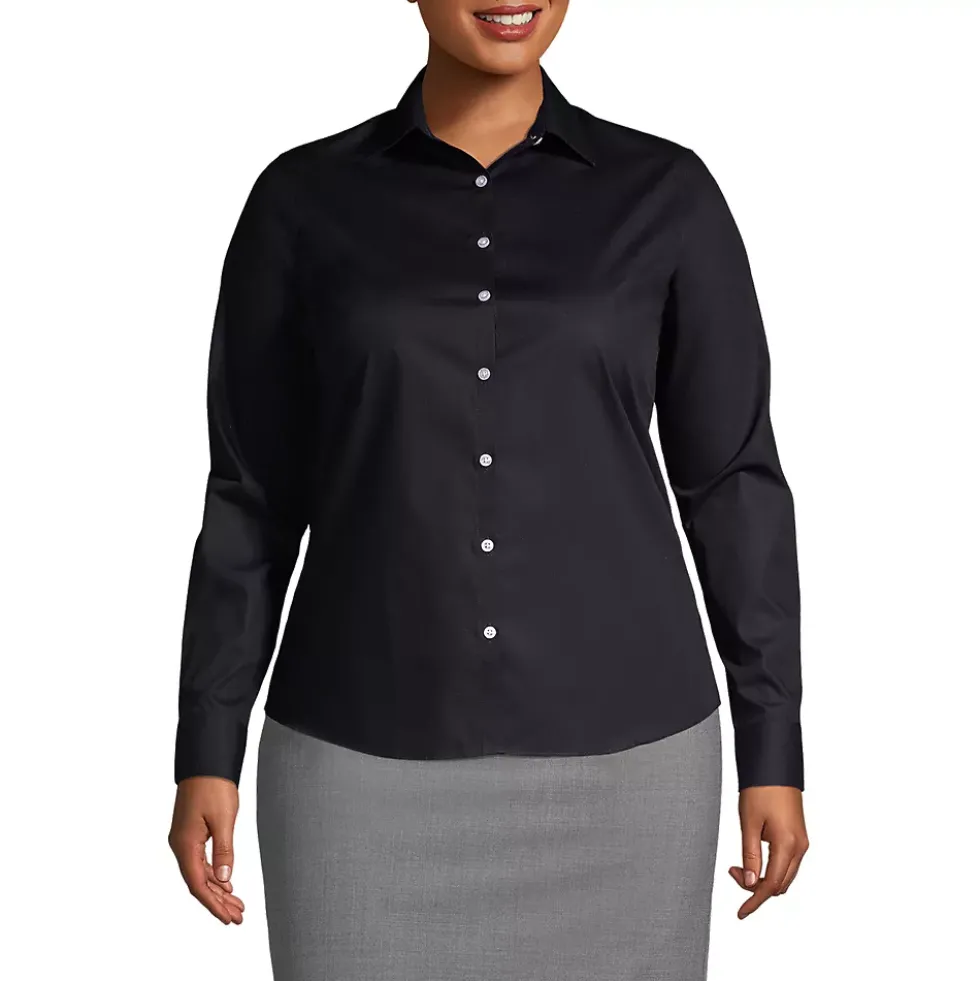 School Uniform Women's Long Sleeve Broadcloth Shirt