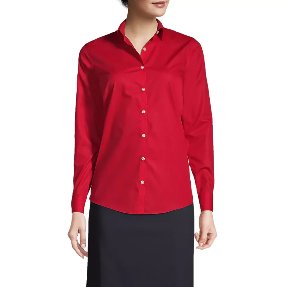 School Uniform Women's Long Sleeve Broadcloth Shirt