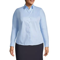 School Uniform Women's Long Sleeve Broadcloth Shirt