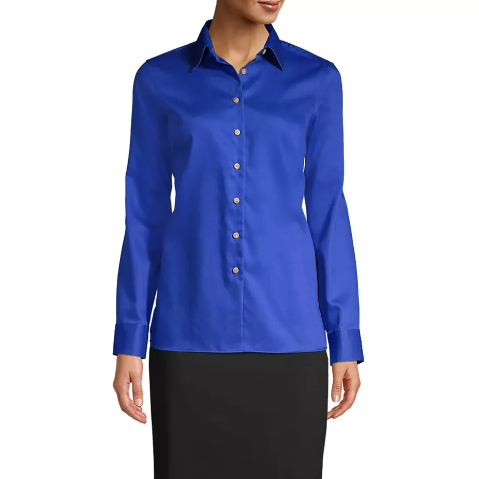 School Uniform Women's Long Sleeve Performance Twill Shirt