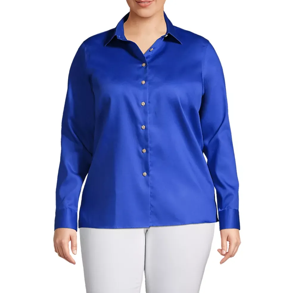 School Uniform Women's Long Sleeve Performance Twill Shirt