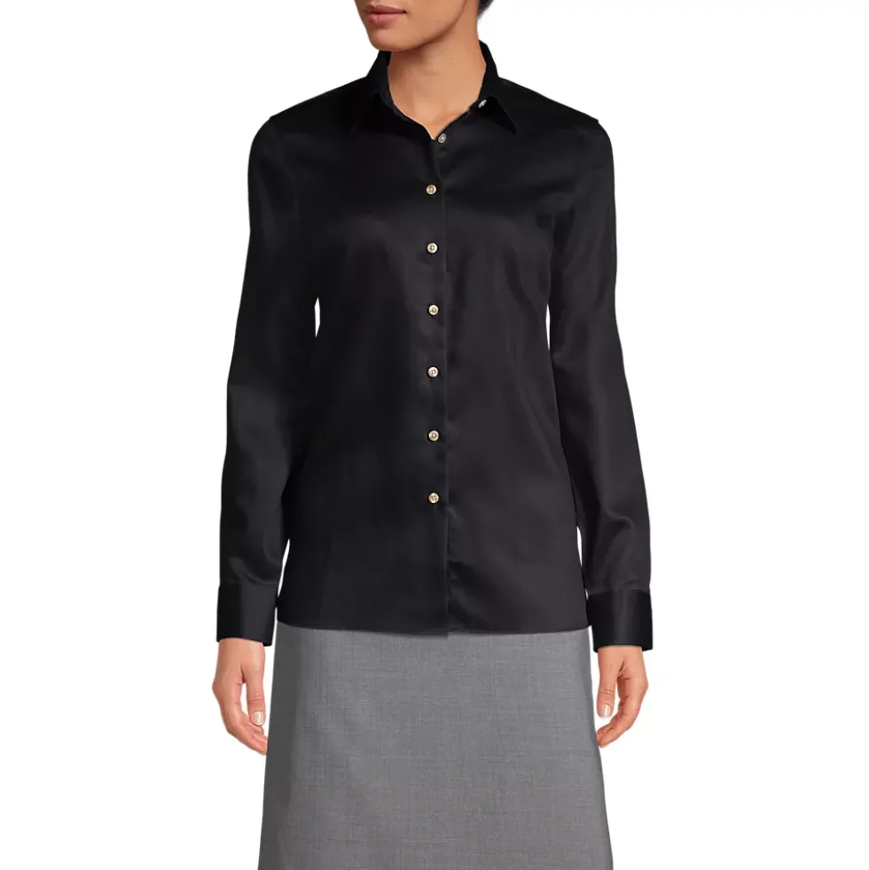School Uniform Women's Long Sleeve Performance Twill Shirt