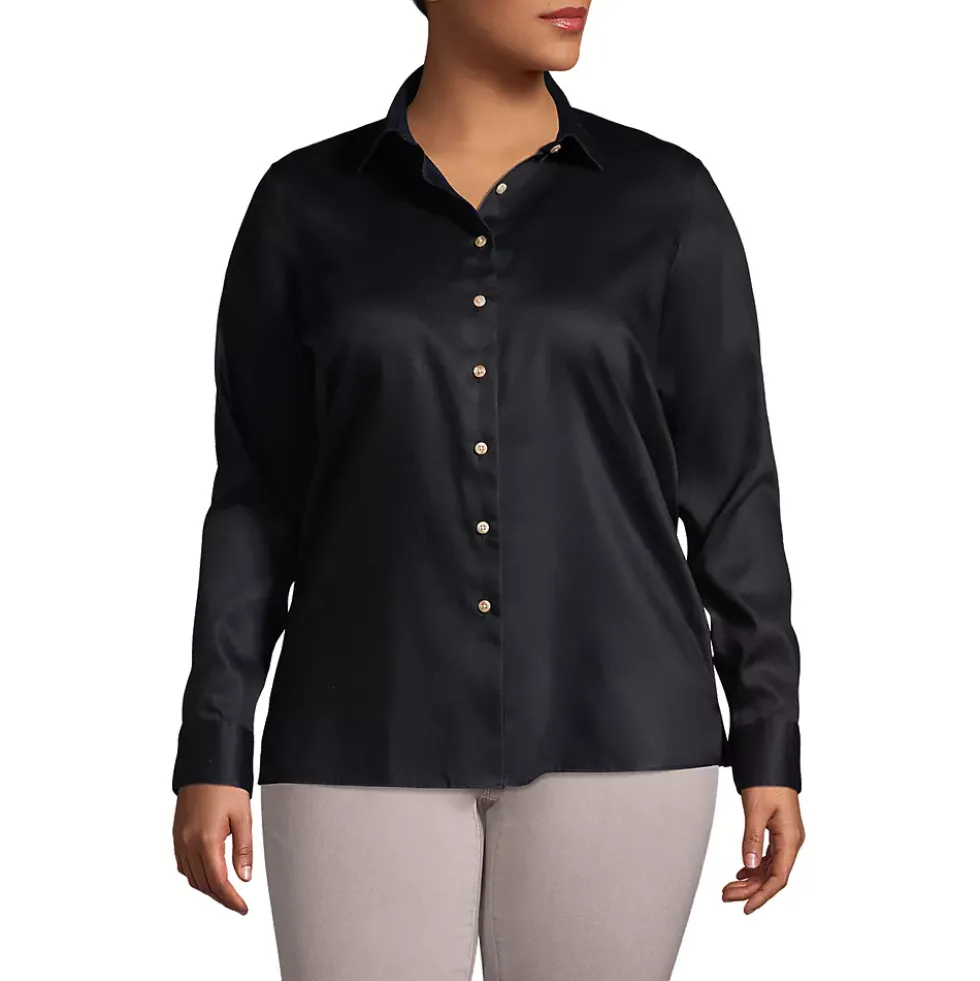 School Uniform Women's Long Sleeve Performance Twill Shirt