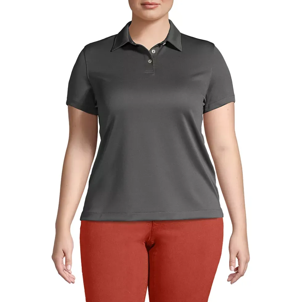 School Uniform Women's Plus Size Short Sleeve Active Pique Polo