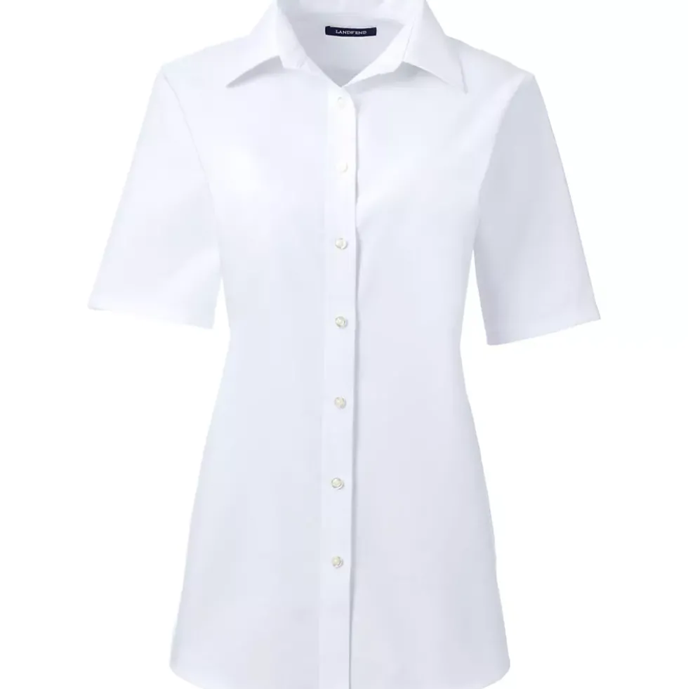 School Uniform Women's Plus Size Short Sleeve Oxford Shirt