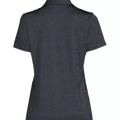 School Uniform Women's Rapid Dry Short Sleeve Space Dye Sport Neck Polo Shirt