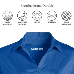 School Uniform Women's Rapid Dry Long Sleeve Sport Collar Polo