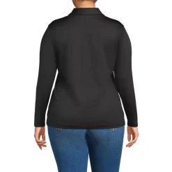 School Uniform Women's Rapid Dry Long Sleeve Sport Collar Polo