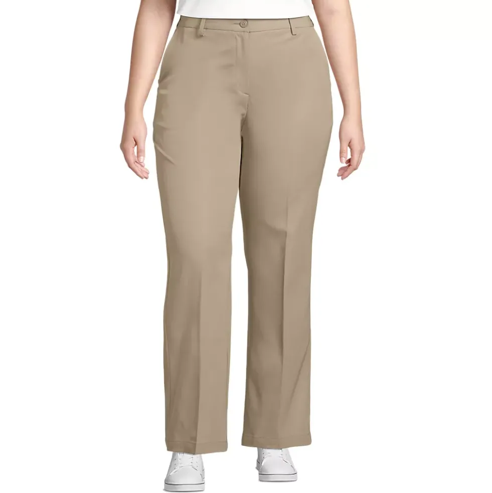 School Uniform Women's Recycle Active Chino Comfort Waist Straight Leg Pants