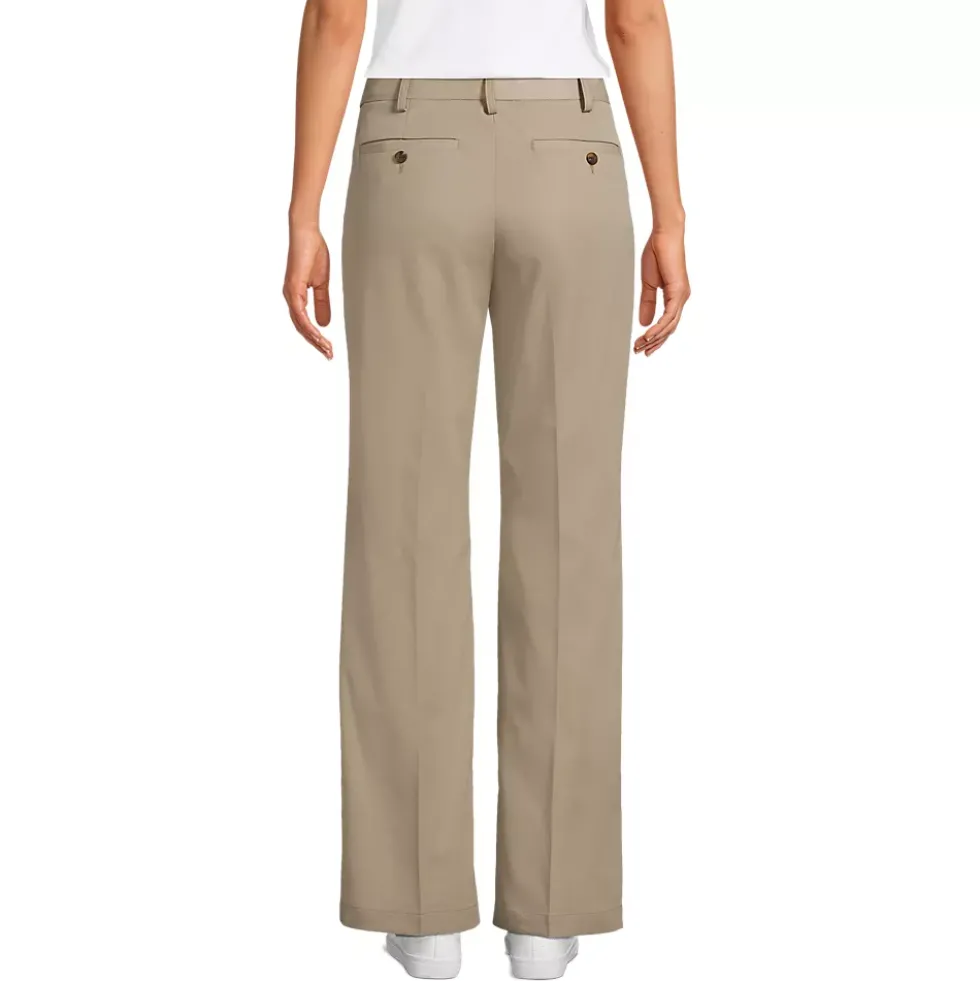 School Uniform Women's Recycle Active Chino Comfort Waist Straight Leg Pants