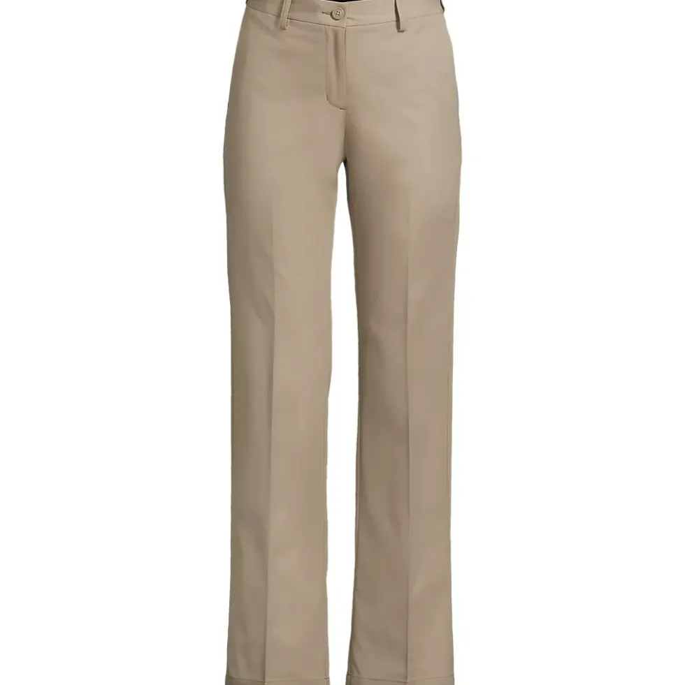 School Uniform Women's Recycle Active Chino Comfort Waist Straight Leg Pants