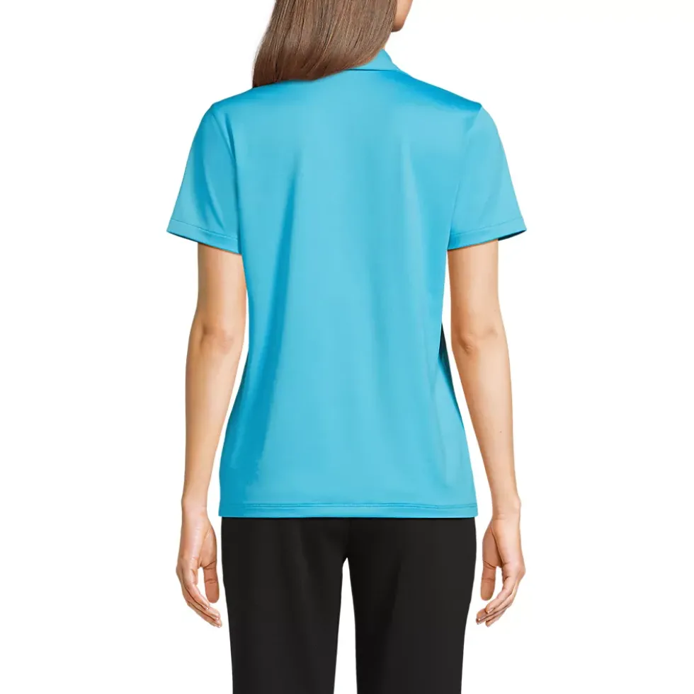 School Uniform Women's Short Sleeve Rapid Dry Sport Neck Polo Shirt