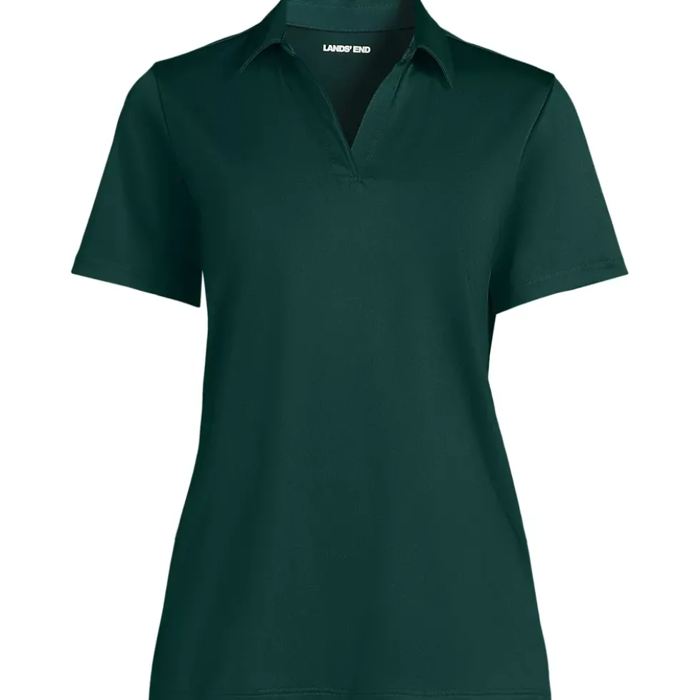 School Uniform Women's Short Sleeve Rapid Dry Sport Neck Polo Shirt