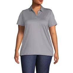 School Uniform Women's Short Sleeve Rapid Dry Sport Neck Polo Shirt
