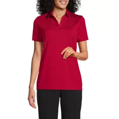 School Uniform Women's Short Sleeve Rapid Dry Sport Neck Polo Shirt