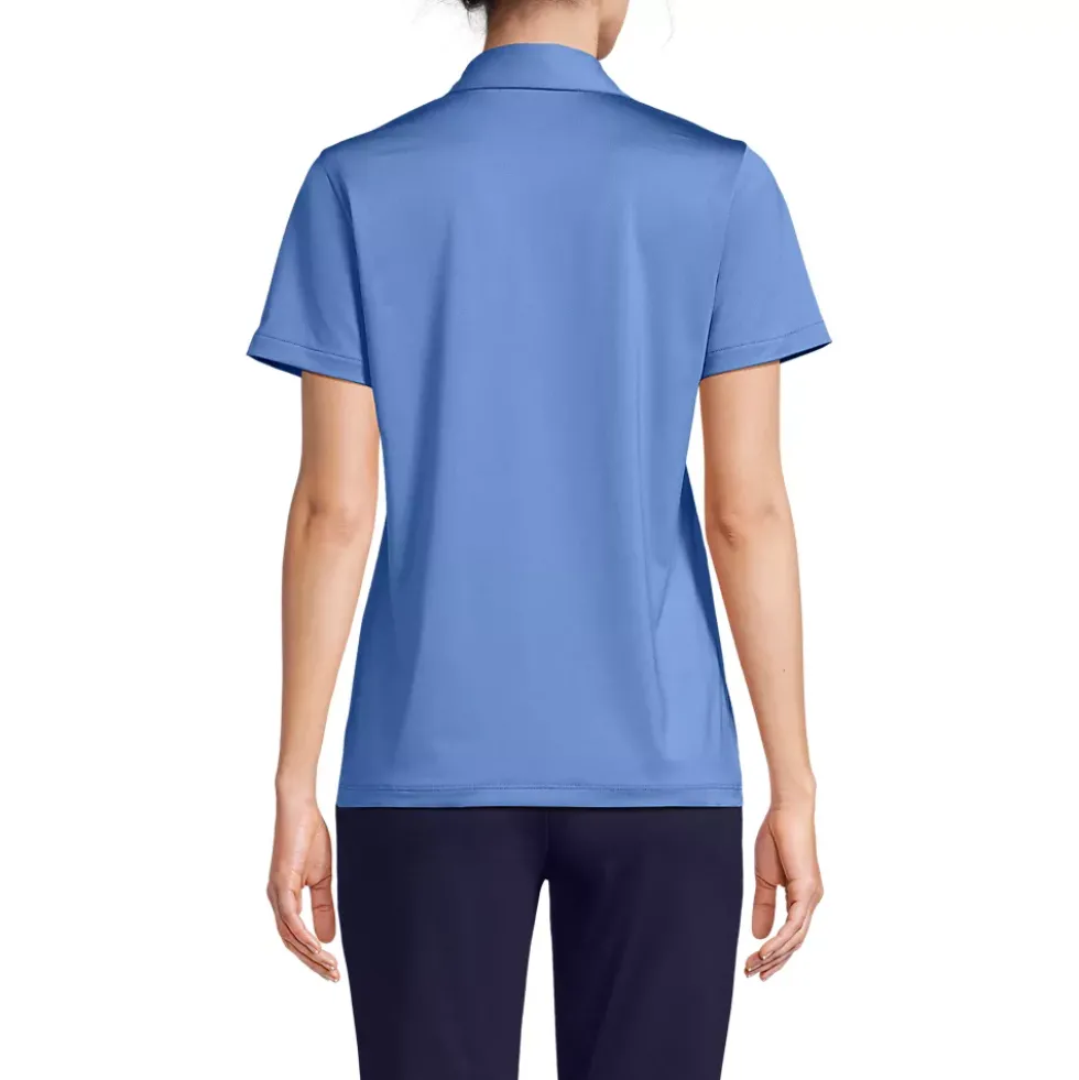 School Uniform Women's Short Sleeve Rapid Dry Sport Neck Polo Shirt