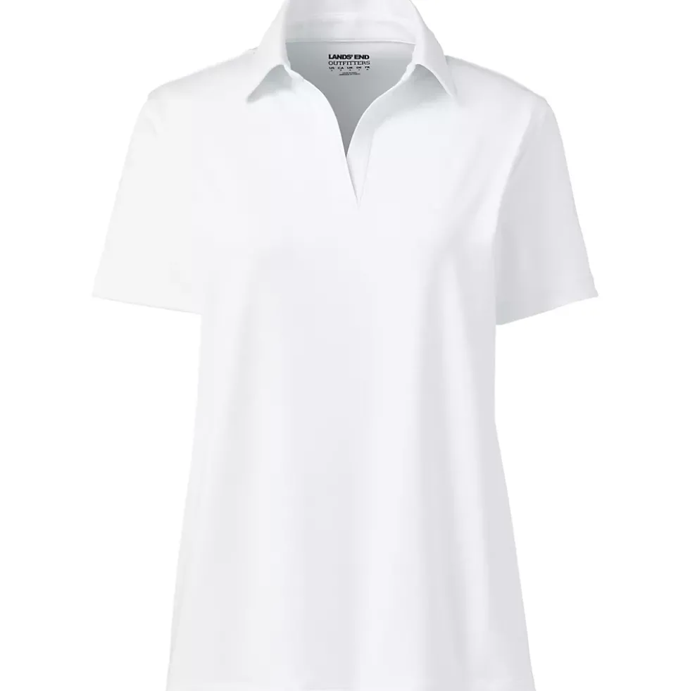 School Uniform Women's Short Sleeve Rapid Dry Sport Neck Polo Shirt