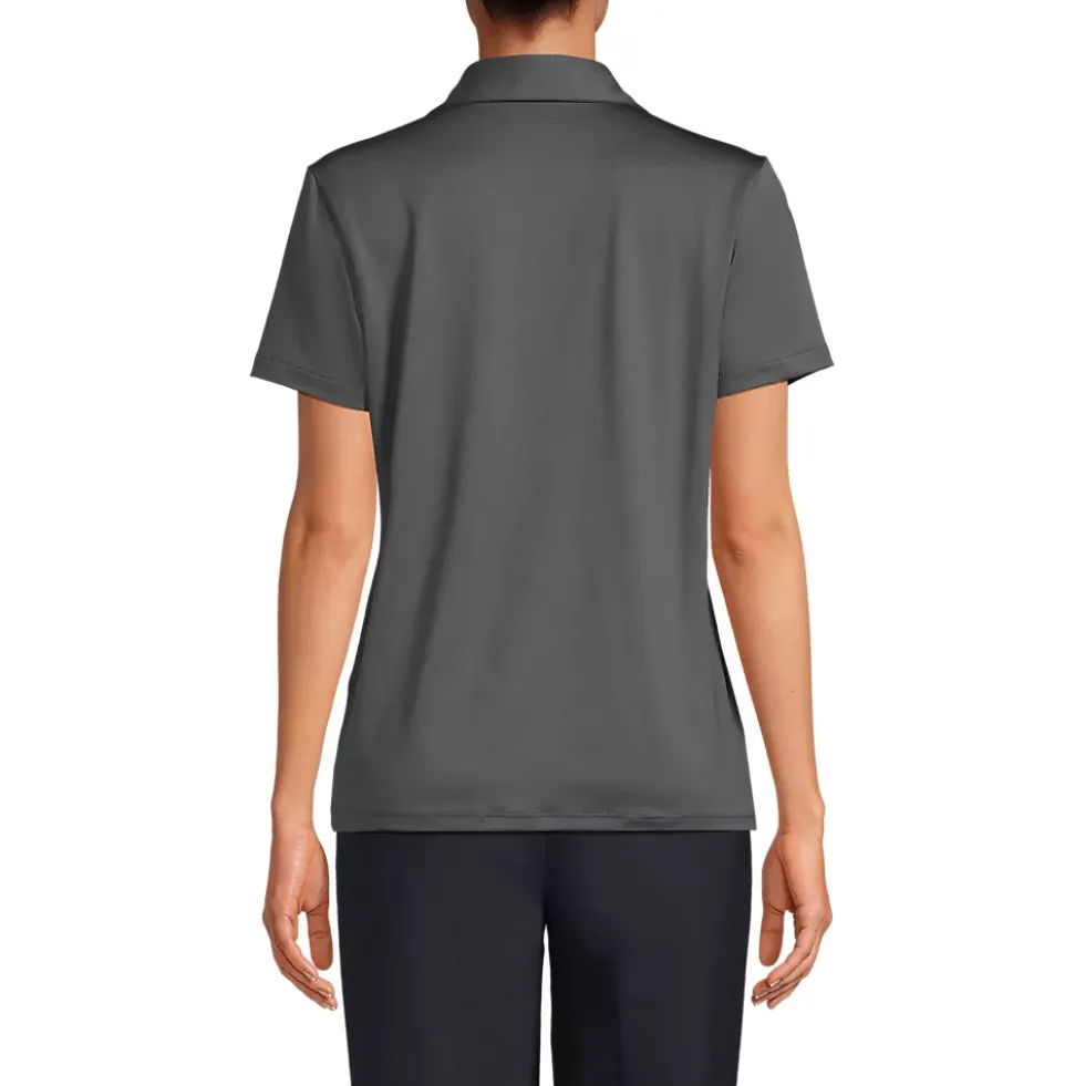 School Uniform Women's Short Sleeve Rapid Dry Sport Neck Polo Shirt