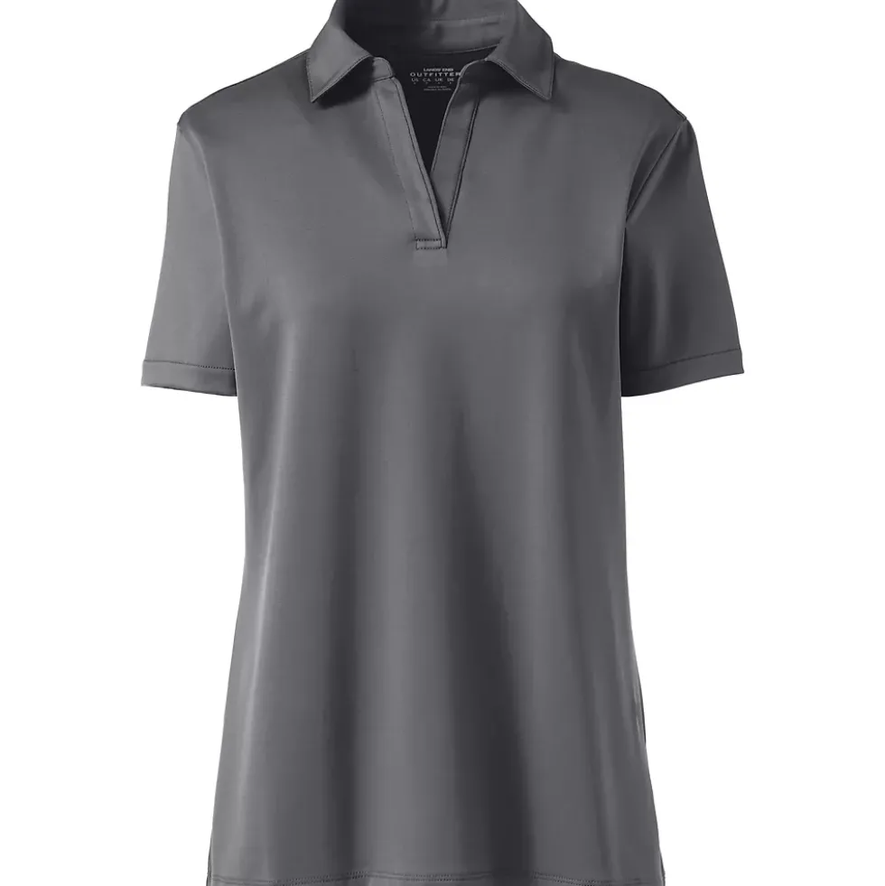 School Uniform Women's Short Sleeve Rapid Dry Sport Neck Polo Shirt