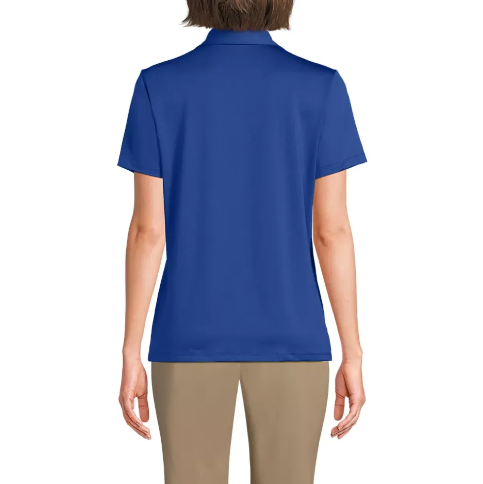 School Uniform Women's Short Sleeve Rapid Dry Sport Neck Polo Shirt
