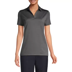 School Uniform Women's Short Sleeve Rapid Dry Sport Neck Polo Shirt