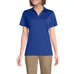School Uniform Women's Short Sleeve Rapid Dry Sport Neck Polo Shirt