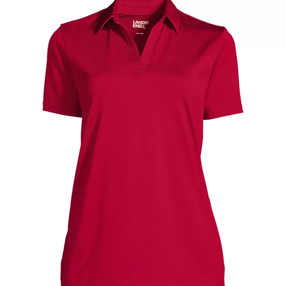 School Uniform Women's Short Sleeve Rapid Dry Sport Neck Polo Shirt