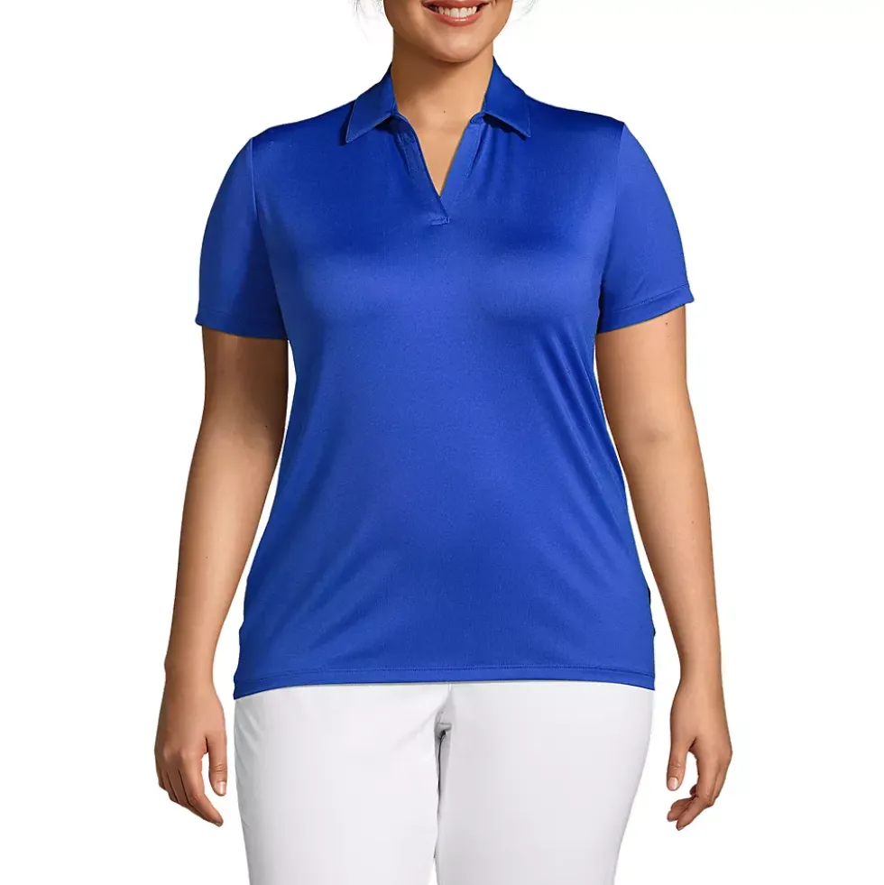 School Uniform Women's Short Sleeve Rapid Dry Sport Neck Polo Shirt