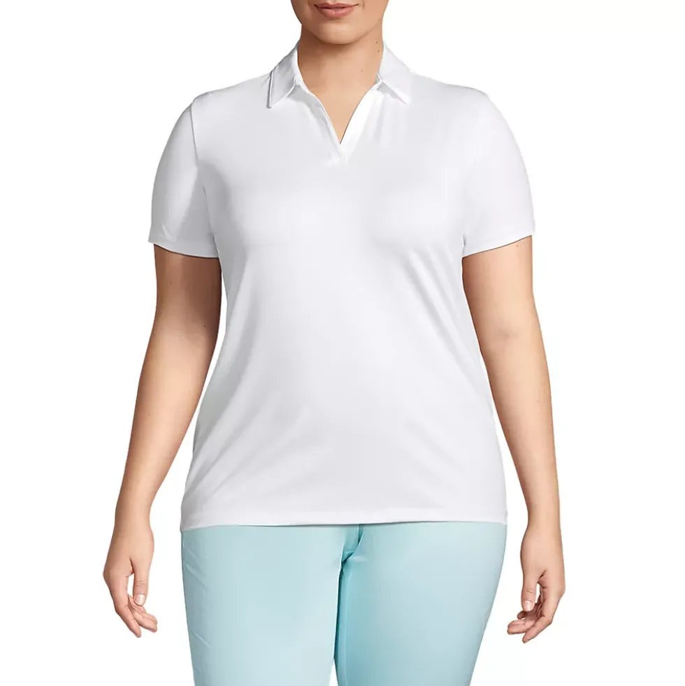 School Uniform Women's Short Sleeve Rapid Dry Sport Neck Polo Shirt