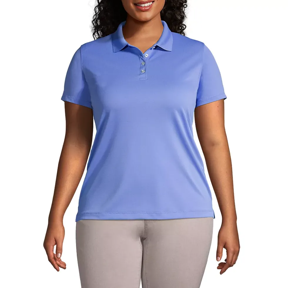 School Uniform Women's Short Sleeve Polyester Polo Shirt