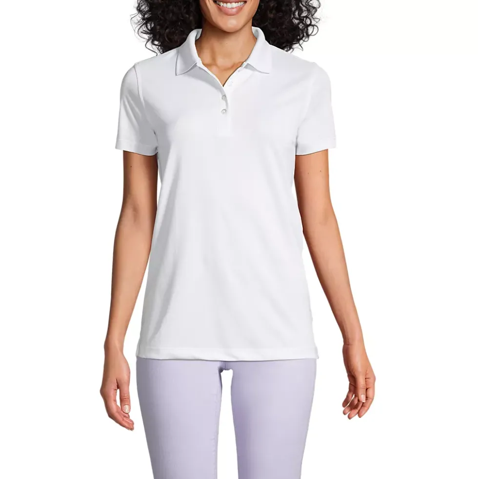 School Uniform Women's Short Sleeve Polyester Polo Shirt