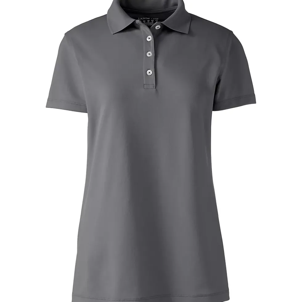 School Uniform Women's Short Sleeve Polyester Polo Shirt