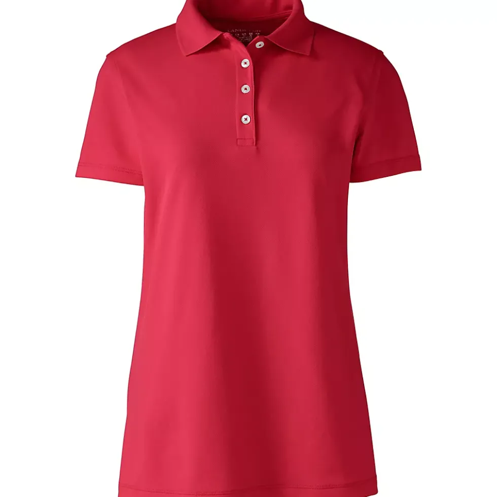School Uniform Women's Short Sleeve Polyester Polo Shirt