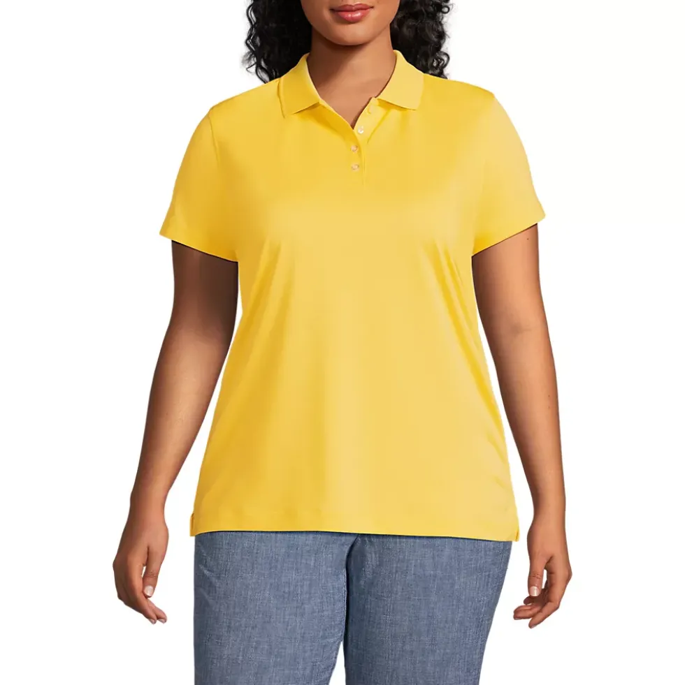 School Uniform Women's Short Sleeve Polyester Polo Shirt
