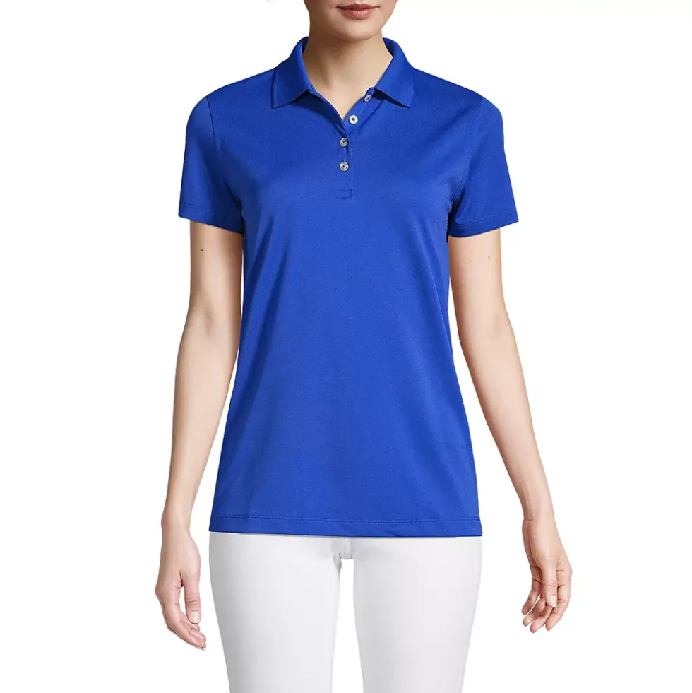 School Uniform Women's Short Sleeve Polyester Polo Shirt