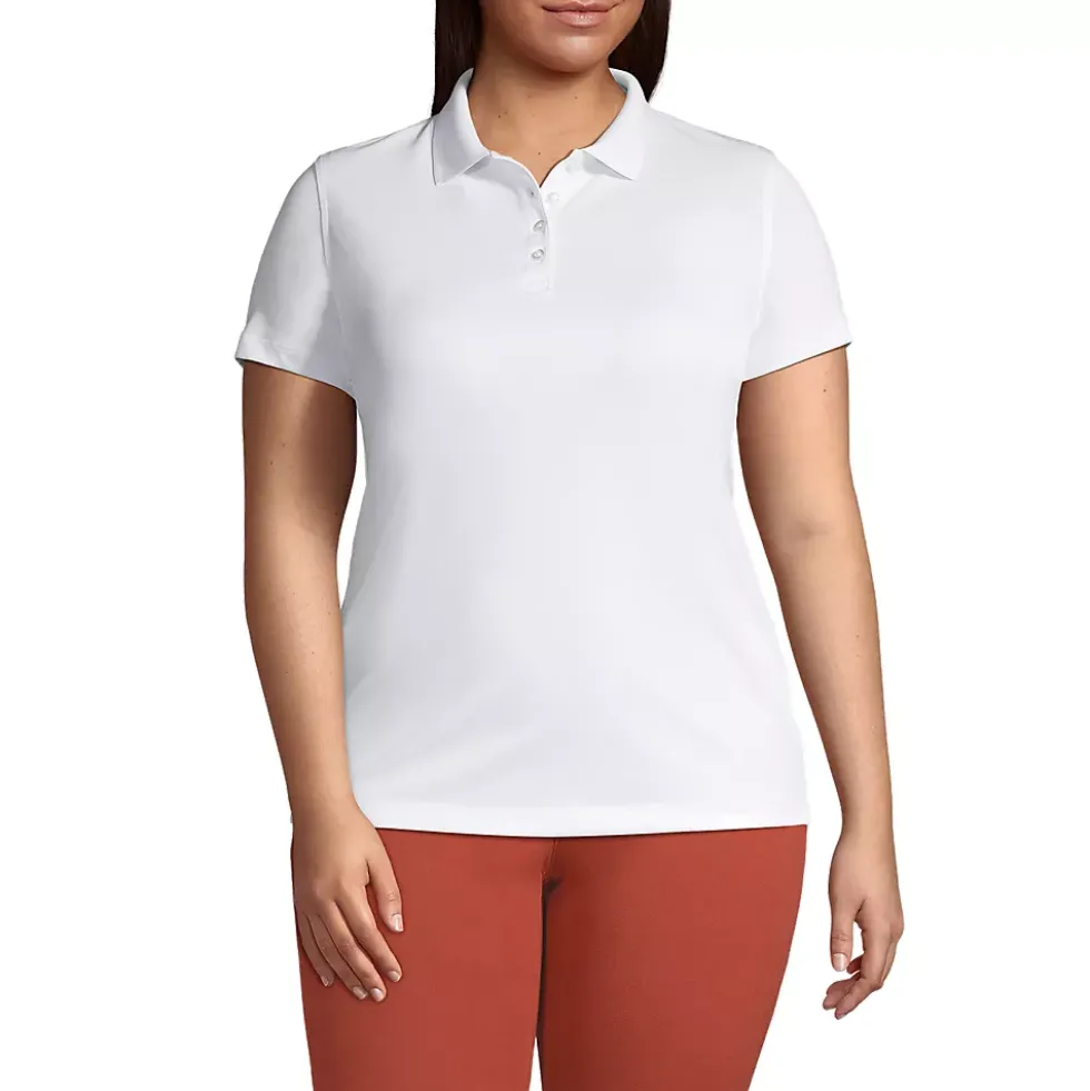 School Uniform Women's Short Sleeve Polyester Polo Shirt