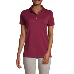 School Uniform Women's Short Sleeve Polyester Polo Shirt