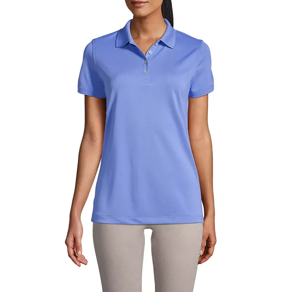 School Uniform Women's Short Sleeve Polyester Polo Shirt