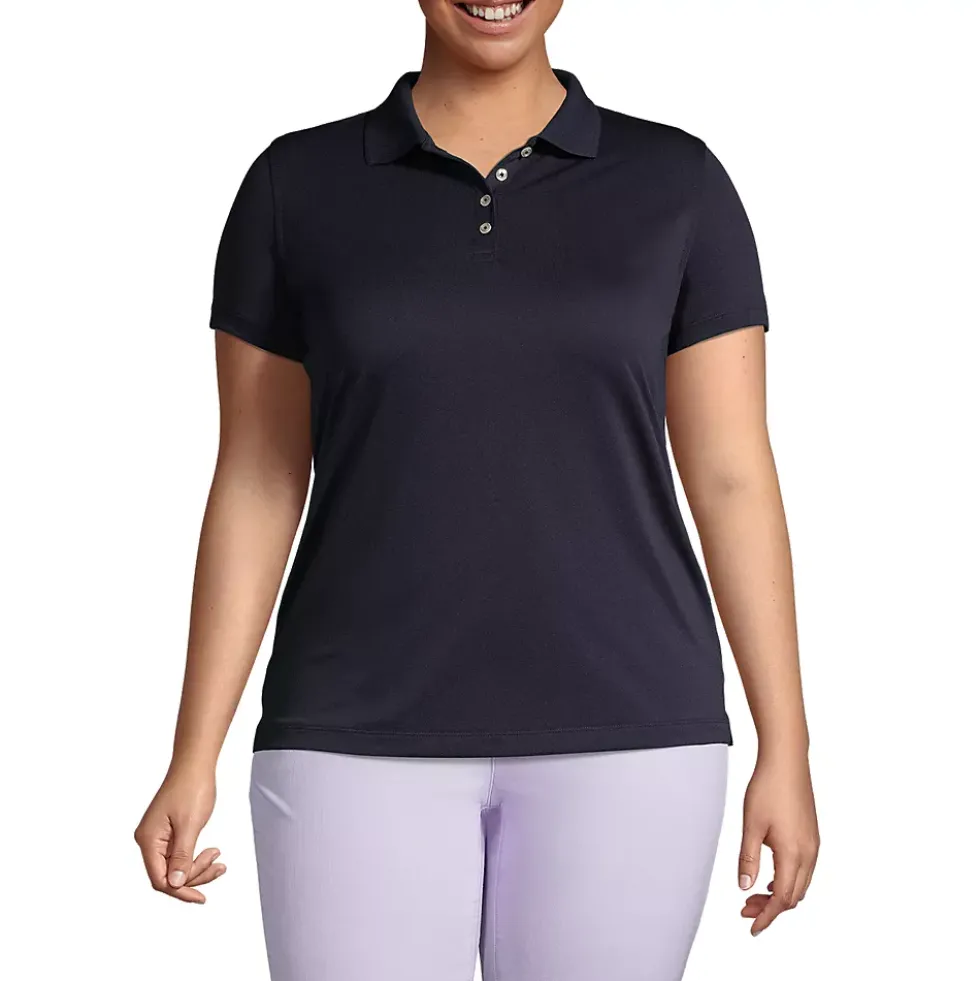 School Uniform Women's Short Sleeve Polyester Polo Shirt